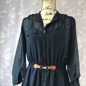 Rich & Beautiful Like You Navy shirt dress